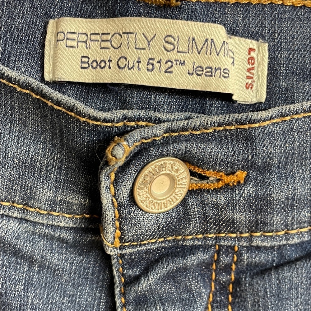 Levi's Women's Boot Cut 512 Blue Jeans size 14 - Picture 2 of 7